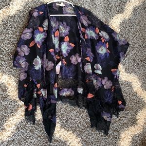 JESSICA SIMPSON FLORAL MATERNITY KIMONO